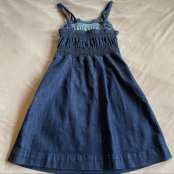 7 For All Mankind Sleeveless Jean Dress - Dark Denim, Size M - Picture 9 of 11